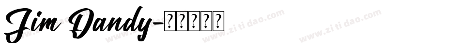 Jim Dandy字体转换